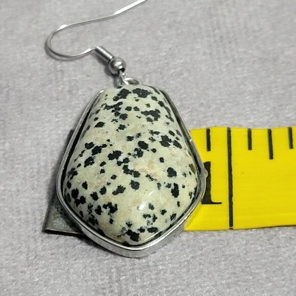 Dalmatian Jasper Earrings and Pendant Necklace - Picture 11 of 15